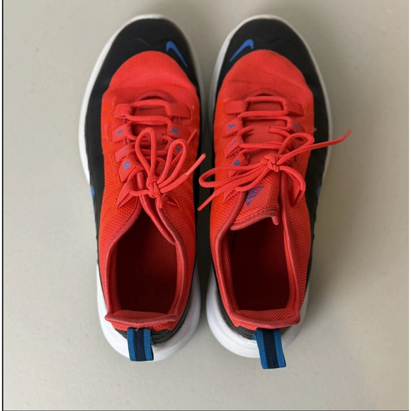 Nike Air Max Axis Red Black Blue Sneakers Youth 6Y / Women’s 8 Running Shoes - Picture 4 of 7